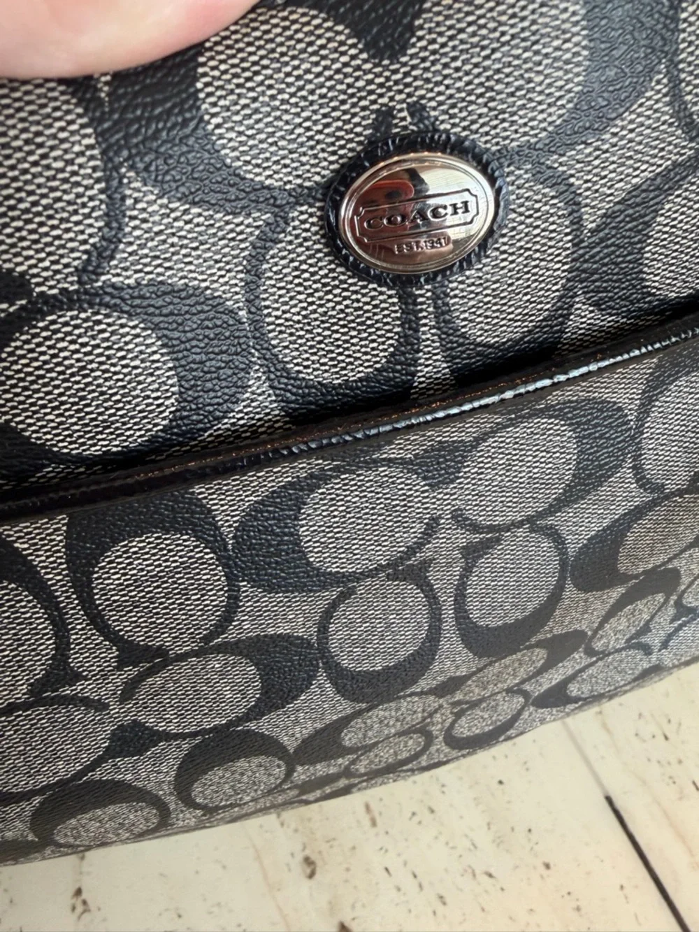 Coach signature jacquard